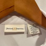 Jaclyn Smith Vintage 90’s Creamy dreamy semi sheer pleated embroidered collar blouse Photo 3