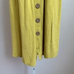 Vintage Havana sz M yellow linen midi dress Photo 2