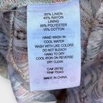 House of Harlow Linen Blend Tropical Print Dress Brown Size L Photo 8