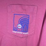 Vineyard Vines Size Medium Long Sleeve Pink Lacrosse Pocket Tee Shirt Photo 3