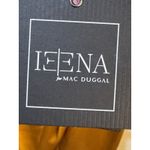 Mac Duggal  Draped Satin Slit Gown Size 12 Marigold Platinum Ruched 26585‎ Photo 4