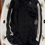 Tory Burch  fleming black white genuine leather quilted tote bag Photo 3
