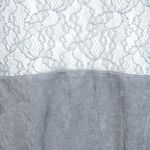 ZARA  Shirt Women Extra Small Gray Basic Collection Wrap Top Lace Back Microfiber Photo 5