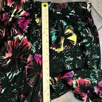 New! NWT BCBG Maxazria Multicolored Floral Wide Leg Pants Small Yellow Photo 2