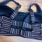 Xhilaration  Swim Bikini Top Plus Size‎ 18W Bralette Black Gold Stripe Photo 4