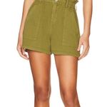 BLANK NYC  Paperbag Twill Shorts Green Arm NWT Photo 3