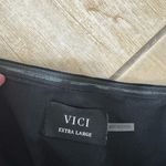 VICI Black and White Strapless Dress Photo 4