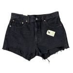 Levi's Levi’s Premium 501 Original Fit Black Cutoff Button Fly Shorts Size 32 Photo 2