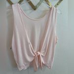 Aerie NWT  Light Pink Open Back Tie Tank Top Large Photo 2