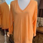 J.Crew Bright Orange V-Neck Sweater Photo 0