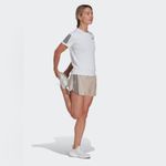 Adidas Womens Run Icons 3-Stripes Taupe Running Shorts Size S3” Photo 2