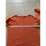 Cashmer Italy Sweater Womens Large Orange Scarf Button Back Ski Luxury Academia Photo 4