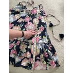 Maaji Midnight Garden Navy Blue Multi-Color Swim Cover Up Mini Dress Size S Photo 9