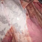 JM Collection Pink Floral  Button Down Shirt Size SP Photo 5