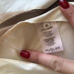 MUGLER White & Beige Illusion Minidress, Size Italy 46, US 10, $990 Photo 14