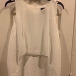 Vince Camuto Vincent Camuto White sheer chiffon cape dress Photo 1