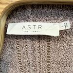 ASTR The Label Womes Sweaterl Large Lavender Wrap Front Pointelle‎ Knit V Photo 1