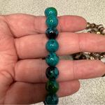 Multicolor elastic beaded bracelets lot of 5 Brown Photo 4