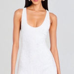 Retrofête Cydney Sequin Mini Dress Moonglow White Size Medium NWT Photo 0