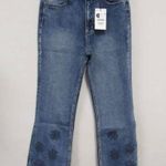 Desigual NWT Cala Crop Flare Jean Blue Photo 2