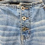 Y2K Express Jeans Studded Button Fly light faded denim maxi skirt 7/8 Blue Size undefined Photo 3