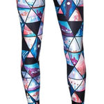 Blackmilk  DIsney Cinderella Geometric High Waisted Leggings in Black, Size M Photo 0