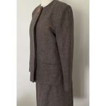 VINTAGE Reed Roberts Wool Suit Brown Jacket and Skirt Sz 10 Photo 3