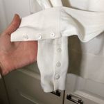 Halogen White Long Sleeve Cotton Sweater Size S Photo 2