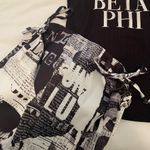 Pretty Little Thing PLT Black and White Newspaper Print Mini Skirt Photo 2