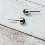 Vintage Green Stud Earrings For Pierced Ears Dainty Photo 4