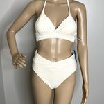 Cupshe Dot Textured High Waisted Bikini Photo 0