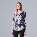 Vera Wang Simply Vera Long Sleeve Tee Photo 7