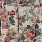 French Navy floral vintage denim Jean skirt knee length neutral 90s size 6 Pink Photo 6