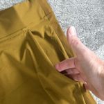 Athleta  Brooklyn Ankle Pants Womens 12 Brass Yellow Gold Lightweight Pockets Photo 3