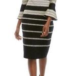Gabby Skye  Sweater dress Women's Scallop Neck Stripes size Small NWOT Photo 0