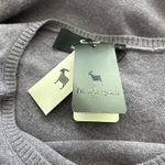 NWT Black goat Cashmere Dress Lilac Gathered Waist Knee Length Sweater Dress L Purple Size L Photo 5