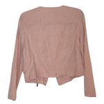 Sanctuary  Light Pink Lyocell Moto Jacket Women's Medium Soft Lightweight EUC‎ Photo 5