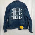 Men's Conspiracy by WESC Blue Denim Trucker Thrills Jacket Size L Womens Sz XL Size L Photo 0