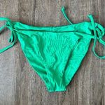 Womans Green Side Tie Bikini Bottoms Sz S Photo 0