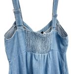 Petal and Pup Bettie Midi Dress Blue Denim Button Down Size Large Cottagecore Photo 9