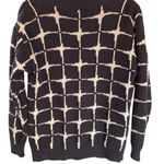 NAVY/WHITE‎ BUTTON DOWN CHUNKY SWEATER CARDIGAN WITH PURPLE BUTTONS PREOWNED Size M Photo 1