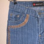 Sherry Goity western light denim embroidered bell bottom flare jeans Blue Size undefined Photo 3