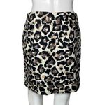 Loft  Skirt Womens 0 Petite Black White Zebra Pencil Skirt Straight‎ Edgy Rock Photo 3