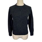 Everlane Donnegal Cashmere Shrunken Sweatshirt in Charcoal Photo 4