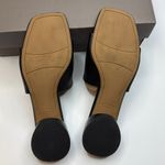 Franco Sarto  Women's Loran Stacked Heel Slide Dress Sandals-Blk Leather-Size 7.5 Photo 10