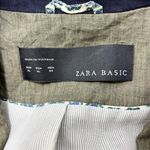 ZARA  Linen blazer Olive green Size XL Photo 10