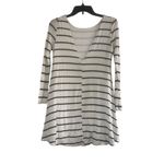 Lulus ✨Lulu’s Swing Along Black and Ivory Striped Long Sleeve Dress✨ Photo 6