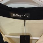 Allegra K Cream and black colored button down Photo 2