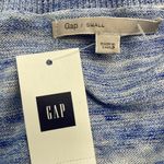 Gap NWT Blue Space Dye Button Front V-Neck Lightweight Cardigan Sweater Photo 5