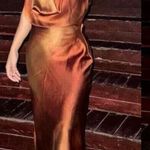 ZARA NWT Drape Satin Midi Dress Sz XS Photo 0